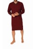 NORMANN langarm Nachthemd Bündchen print - 70643 in rot