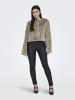 ONLY Kunstfell Jacke in Silver Sage