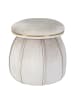 Kayoom Hocker Corin in taupe - gold