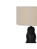 Beliani Tischleuchten VILAR in Schwarz/Beige - (W) 30 x (H) 51 x (L) 30 cm