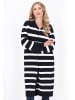 DreiMaster Women Cardigan in dark navy offwhite