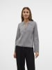 Vero Moda Strickjacke in Medium Grey Melange