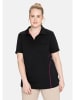 sheego Poloshirt in schwarz