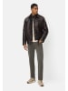 Camel Active Lederjacke mit Steppfutter in Dunkelbraun