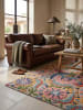 KADIMA DESIGN Teppich Wolle Handgetuftet HEDDA Boho Floral Wohnzimmer Wohnlich in Multi