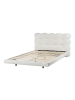 Beliani 2-tlg Doppelbett SOULISSE in Weiß/Schwarz