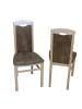 möbel-direkt Stühle (2 Stück) Bodo in Gestell natur, Stoff braun