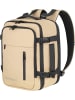 normani Erweiterbarer Handgepäck-Rucksack 20 Liter Nikaho in Beige