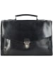 Leonhard Heyden Roma Aktentasche Leder 39 cm Laptopfach schwarz
