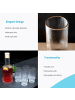 Intirilife Glaskaraffe 1.7 Liter Kristall Krug Karaffe in Transparent - Gold