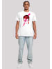 F4NT4STIC T-Shirt David Bowie Aladdin Sane Lightning Bolt in weiß