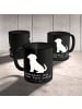 Mr. & Mrs. Panda Kaffeetasse Labrador Freund mit Spruch in Schwarz