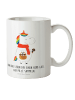 Mr. & Mrs. Panda Kindergartentasse Einhorn Pilz mit Spruch in Weiß