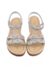 Ital-Design Sandale & Sandalette in Silber und Blau