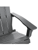 Beliani Gartenbank ADIRONDACK in Grau - (W) 125 x (H) 91 x (L) 73 cm