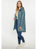 Schmuddelwedda Damen Regenparka in Stahlblau Limette Leo