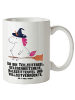 Mr. & Mrs. Panda weisse tasse Einhorn Hexe mit Spruch in Weiß