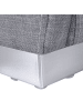 Beliani 9-tlg Doppelbett PARIS in Grau/Silber