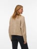 Vero Moda Strickpullover in Silver Mink