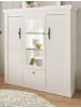 Furn.Design Highboard weiß Pinie Landhaus, Vitrine 140 x 146 cm, Soft-Close-Funktion