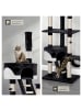 tectake Katzenbaum Hansi 260 cm - Diverse Farben - Schwarz-Weiß