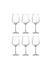 Butlers 6x Weißweingläser 520ml WINE & DINE in Transparent