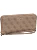 Guess Geldbörse Brenton Slg Large Zip Around in Latte Logo