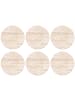 OnlyWow Glasuntersetzer 6er-Set Travertin