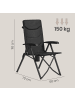 SONGMICS Campingstuhl Sandy in Schwarz - (B)60 x (H)110 x (T)70 cm