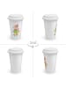 Mr. & Mrs. Panda ToGo Kaffeebecher Fuchs  Schlittschuhe ohne Spruch in Weiß