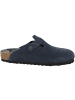 Birkenstock Clogs Boston Veloursleder normal in dunkelblau