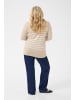 KAFFE curve Strickpullover KClizzy Regular fit in Feather Grey Mel./Chalk Stripe
