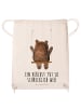Mr. & Mrs. Panda gymnastiktasche Bär Schaukel mit Spruch in Creme