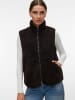 Vero Moda Teddyfell Weste in Chocolate Torte