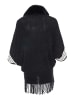 NALLY Damen Poncho in Schwarz