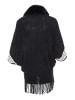 NALLY Poncho in Schwarz