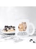 Mr. & Mrs. Panda Trinkglas Bären Liebe mit Spruch in Transparent