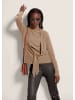 MADELEINE Kaschmirstrickjacke mit V-Ausschnitt in caramel