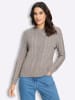 WITT WEIDEN Strickpullover in taupe-meliert