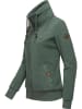 ragwear Kapuzensweatjacke Rylie Fleece Zip Solid in Pine Green