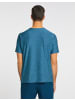 Joy Sportswear T-Shirt VITUS in metallic blue melange