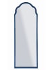 Mauro Ferretti Wandspiegel mit blauem Glasrahmen, 55 x 2 x 150 cm