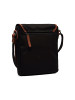 The Chesterfield Brand C48.1311 Lismone Crossbody Washed Canvas & Wax Pull Up Leder in black
