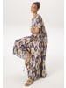 Aniston CASUAL Sommerkleid in taupe-blau-hellbraun