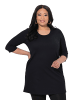 Ulla Popken Longshirt in schwarz