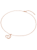 Rafaela Donata Halskette Herz aus Sterling Silber mit Zirkonia in roségold