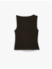 KOTON BLUSE SS in Braun Karomuster