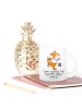 Mr. & Mrs. Panda Teeglas Fuchs Fußball spielen mit Spruch in Transparent