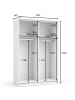 Feldmann-Wohnen Schwebetürenschrank Sofia weiß 80 / 54 / 182cm