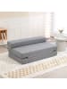 HOMCOM Bodensofa in Grau 138L x 80B x 50H cm